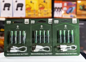 Green Lion Aaa Rechargeable Batteries 1.6v 500mwh 4-pack With Cable