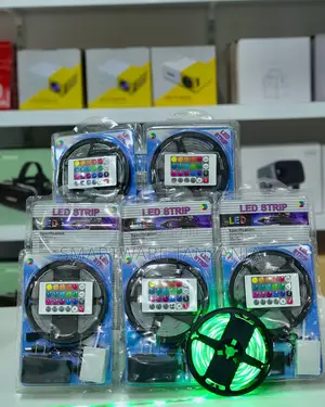 RGB Led Strip Lights Complete Kit With 24-Key Remote and Adapter