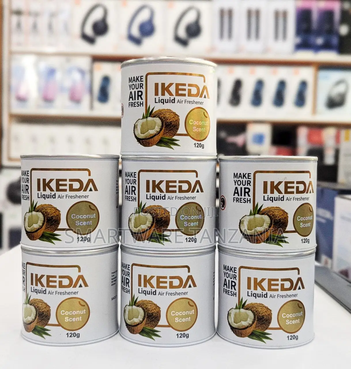 Ikeda Liquid Air Freshener Coconut Scent 120g Long Lasting Fragrance
