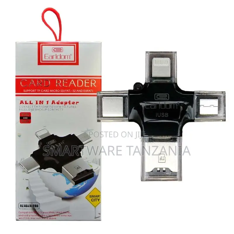 Earldom All-in-1 Card Reader Tf Micro Sd Adapter For Phone Computer