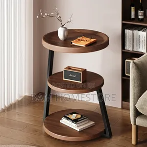 Modern 3-Tier Round Side Table/Compact Af