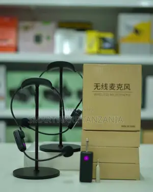 Professional Wireless Headset Microphone With Portable Receiver