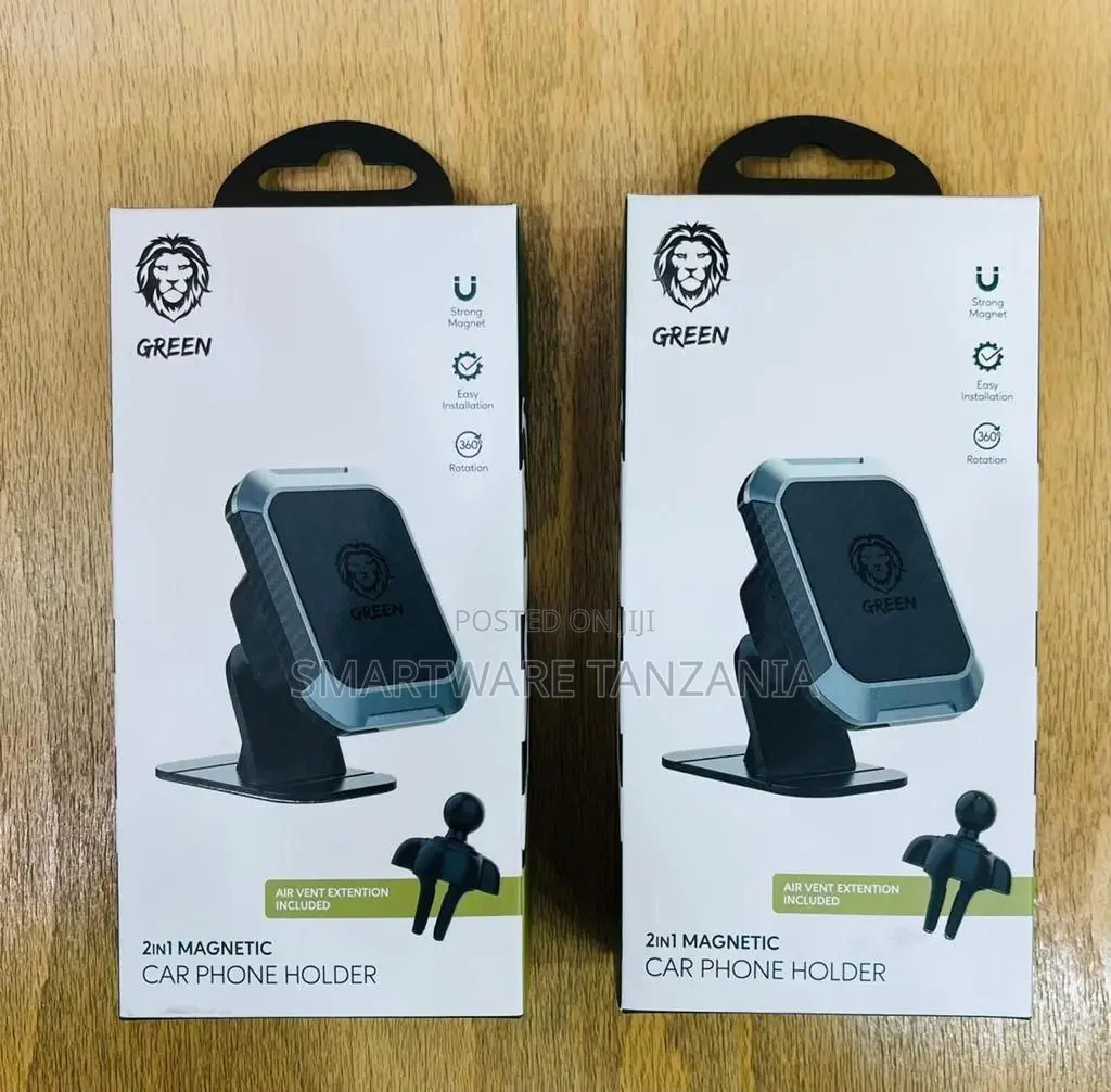 Green Lion 2in1 Magnetic Car Phone Holder 360 Rotation Air Vent Mount