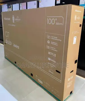 Hisense Qled Tv Inch 100. Model : 100q7n. Price : 6,200,000/=.