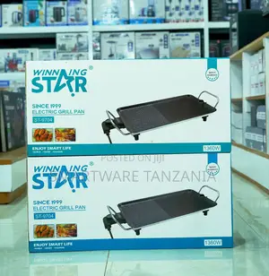Winning Star St-9704 Electric BBQ Grill Pan 1360w Non-Stick Surface