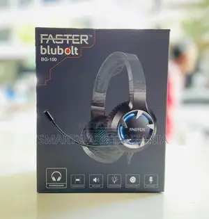 Faster Blubolt Bg-100 Led Gaming Headset Surround Sound Microphone