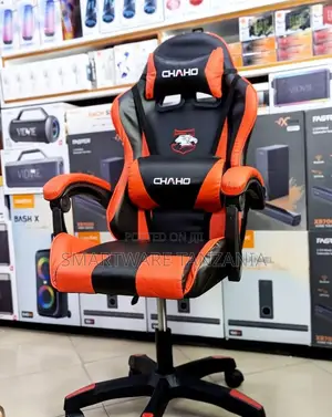 Chaho Gaming Chair Racing Style Ergonomic Black Orange Pu Leather