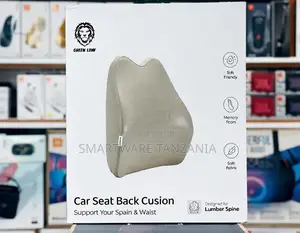 Green Lion Memory Foam Lumbar Support Car Seat Cushion Beige Color