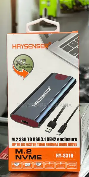 Haysenser Hy-s318 M.2 Nvme Ssd Enclosure Usb 3.1 Gen2 10gbps Speed