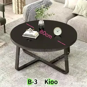 Modern Round Marble-Style Coffee Table | 80cm Diameter |