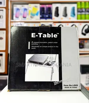 E-table Ld09 Foldable Laptop Table Desk With Usb Cooling Fan Stand