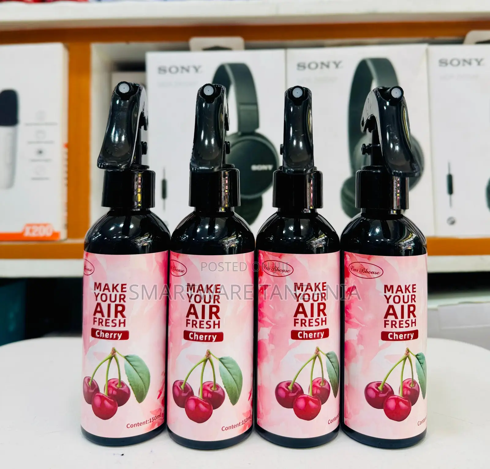 Car Bhouse Air Freshener Spray Cherry Scent 150ml Car Home Office