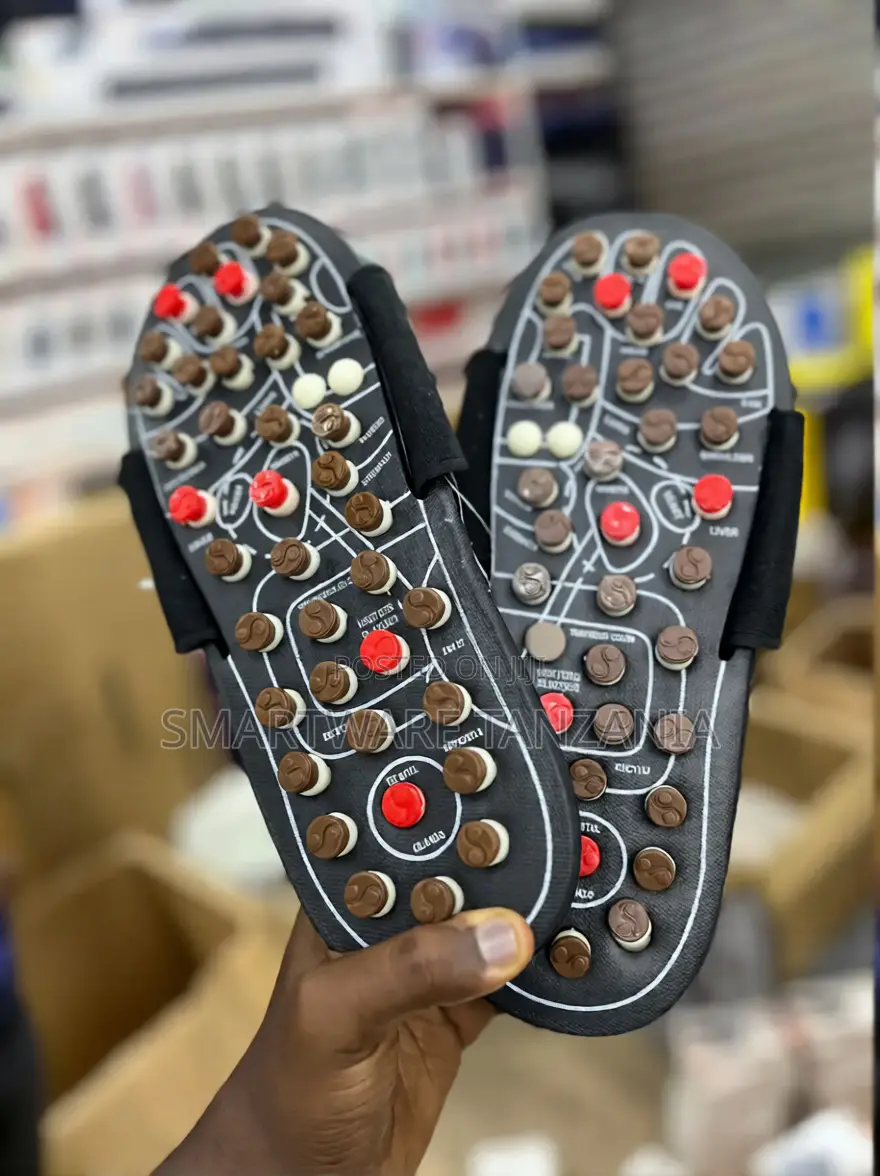 Spring Acupressure Paduka Slippers Foot Massager And Magnetic Therapy