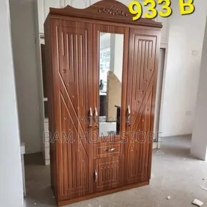 Elegant 3-Door Wood Wardrobe( Imported Kabati La Nguo 3 Doors)