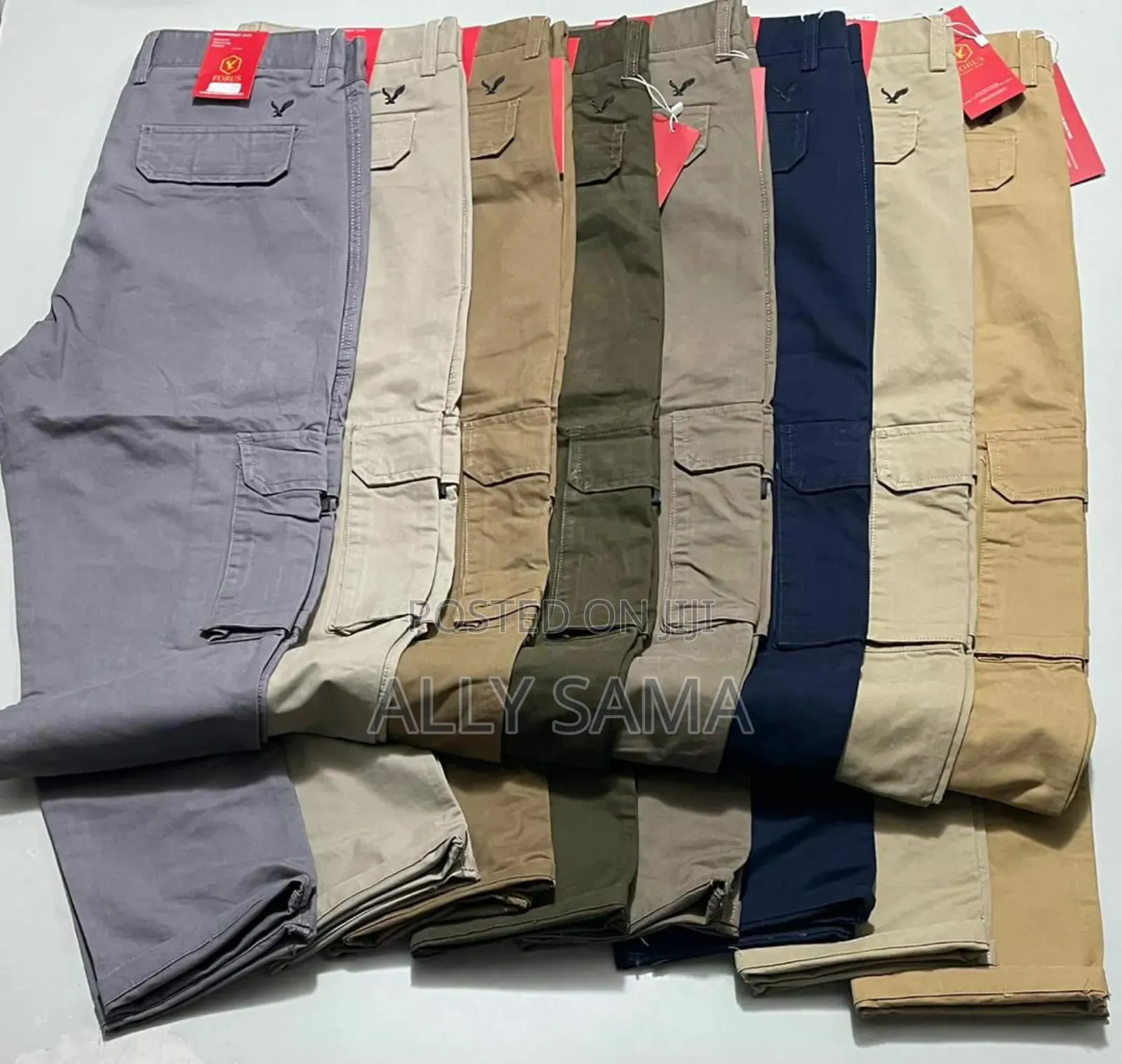 Men's American Cargo Shirt Full Normal Size Material Cotton