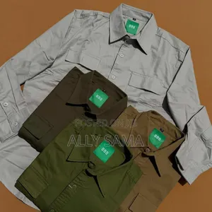 Men's American Cargo Shirt Full Normal Size Material Cotton