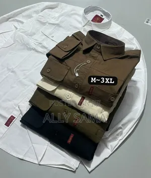 Men's American Cargo Shirt Full Normal Size Material Cotton