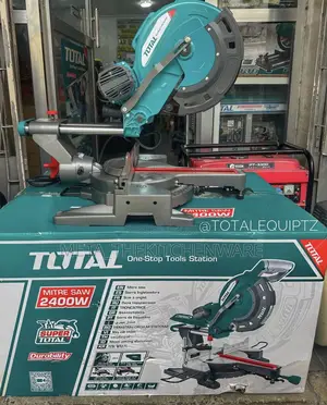 Total Mitre Saw 2400w, 5000rpm, 305mm Blade, Double Belt Transmission