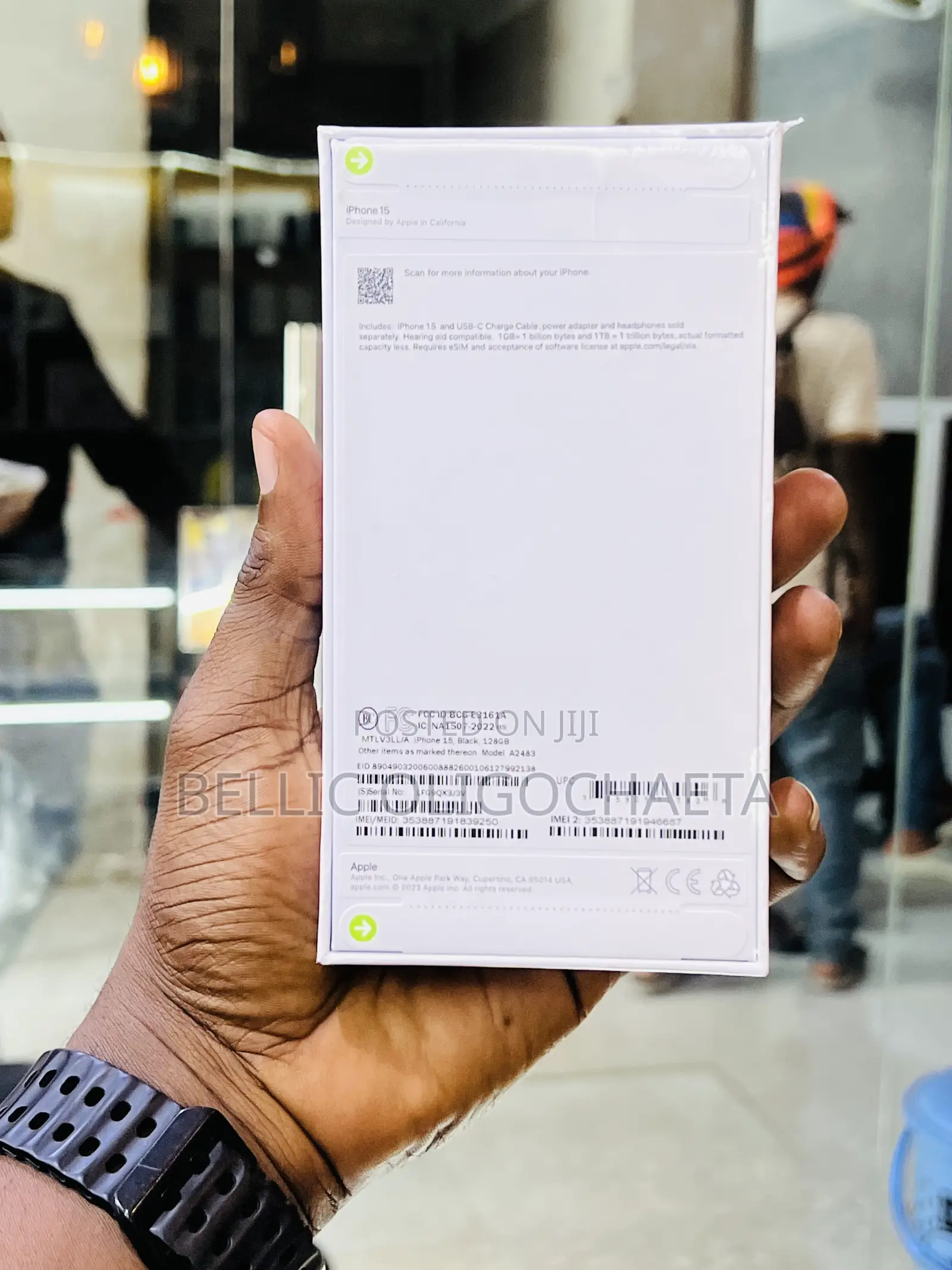 New Apple iPhone 15 128 GB Black