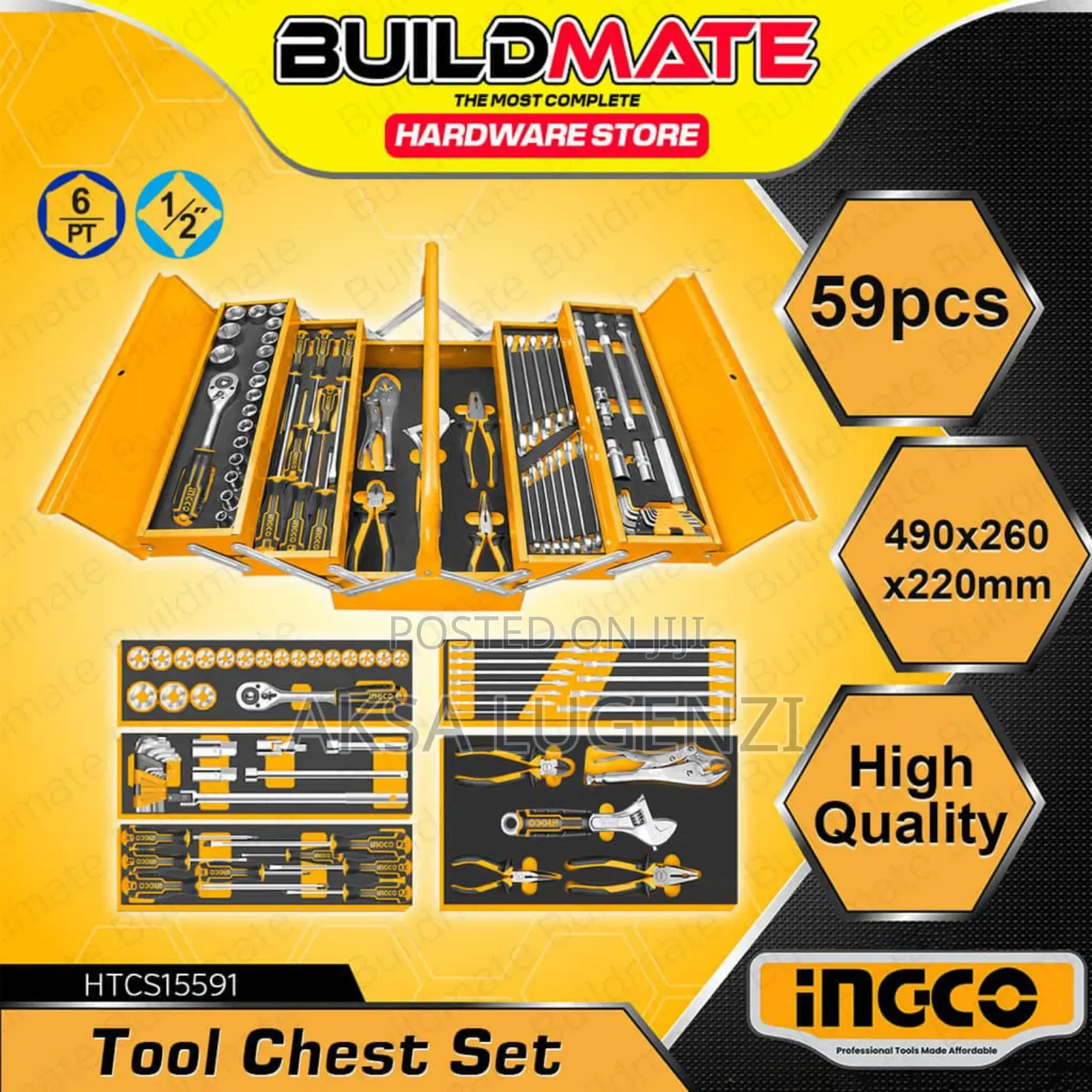 ×Tool Box Ingco 59pc