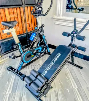 Exercise Bike + Multifunction Sit Up Bench