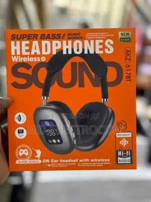 Wireless Headphones, Also Labeled as Akz 617bt Game World on-Ear
