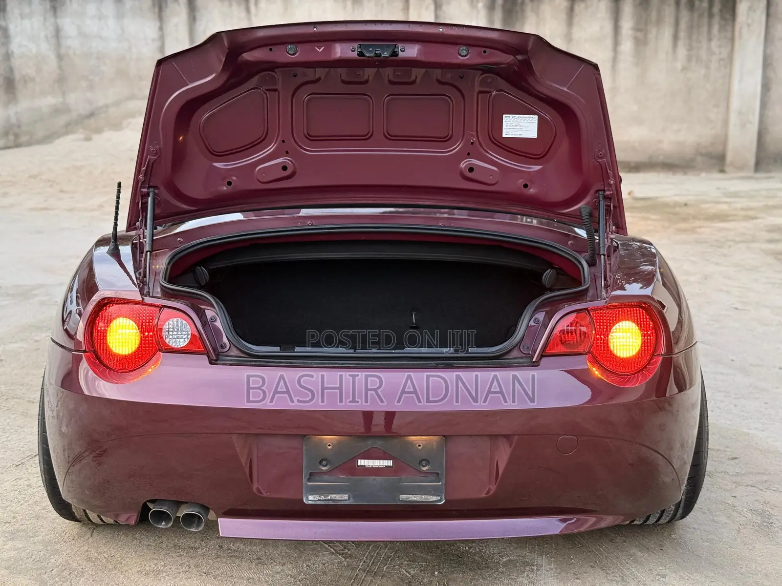 BMW Z4 Roadster 2.5i Automatic 2004 Burgundy
