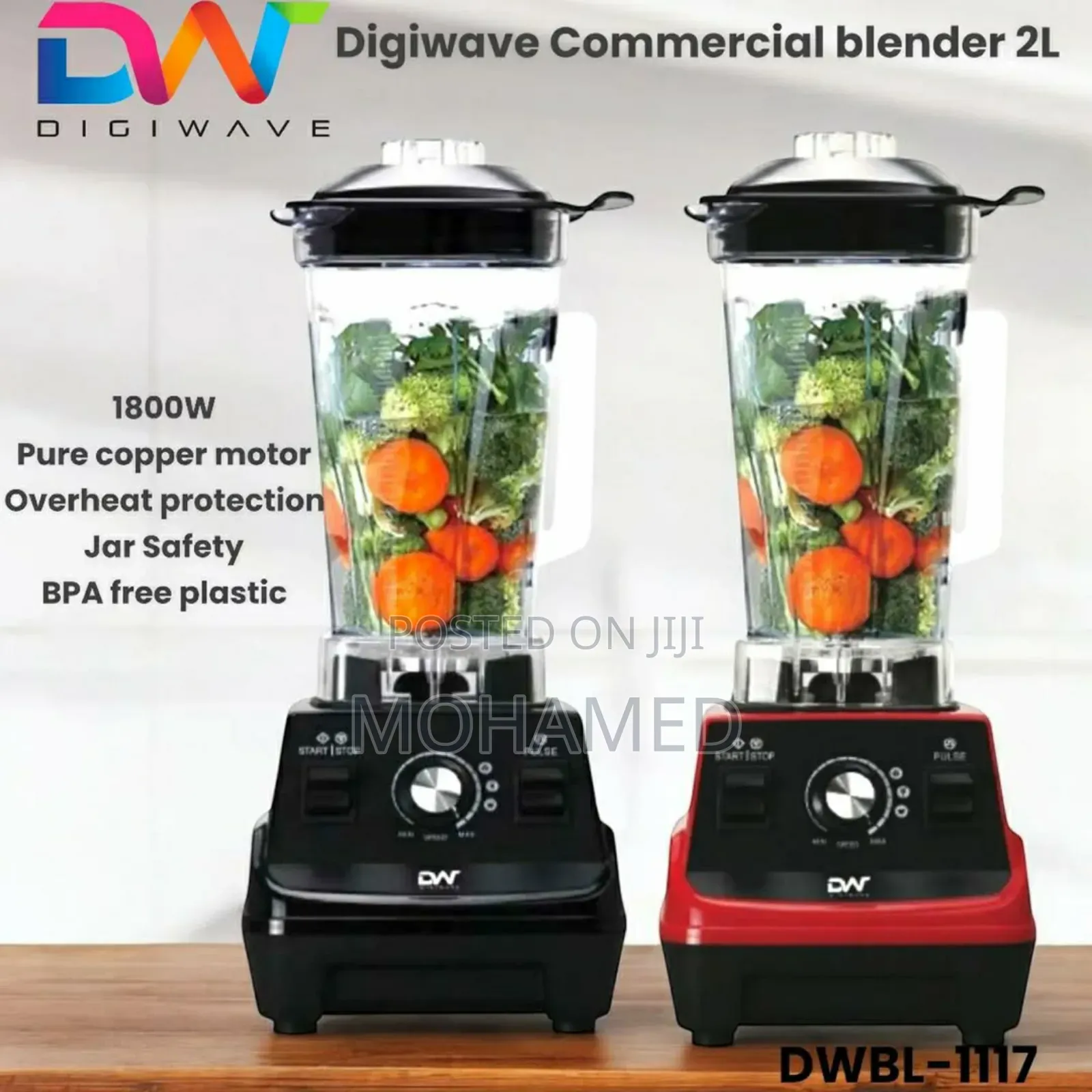 Dw Commercial Blender 2l