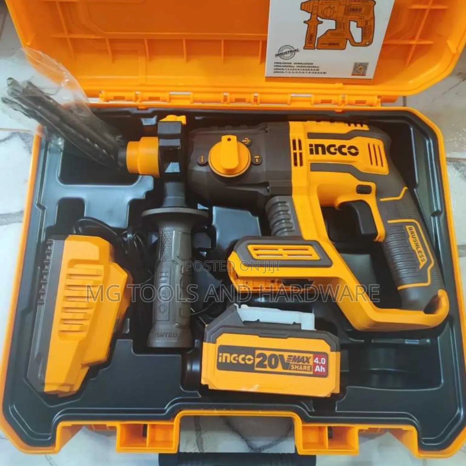Cordless Rotary Hammer 22mm 20v