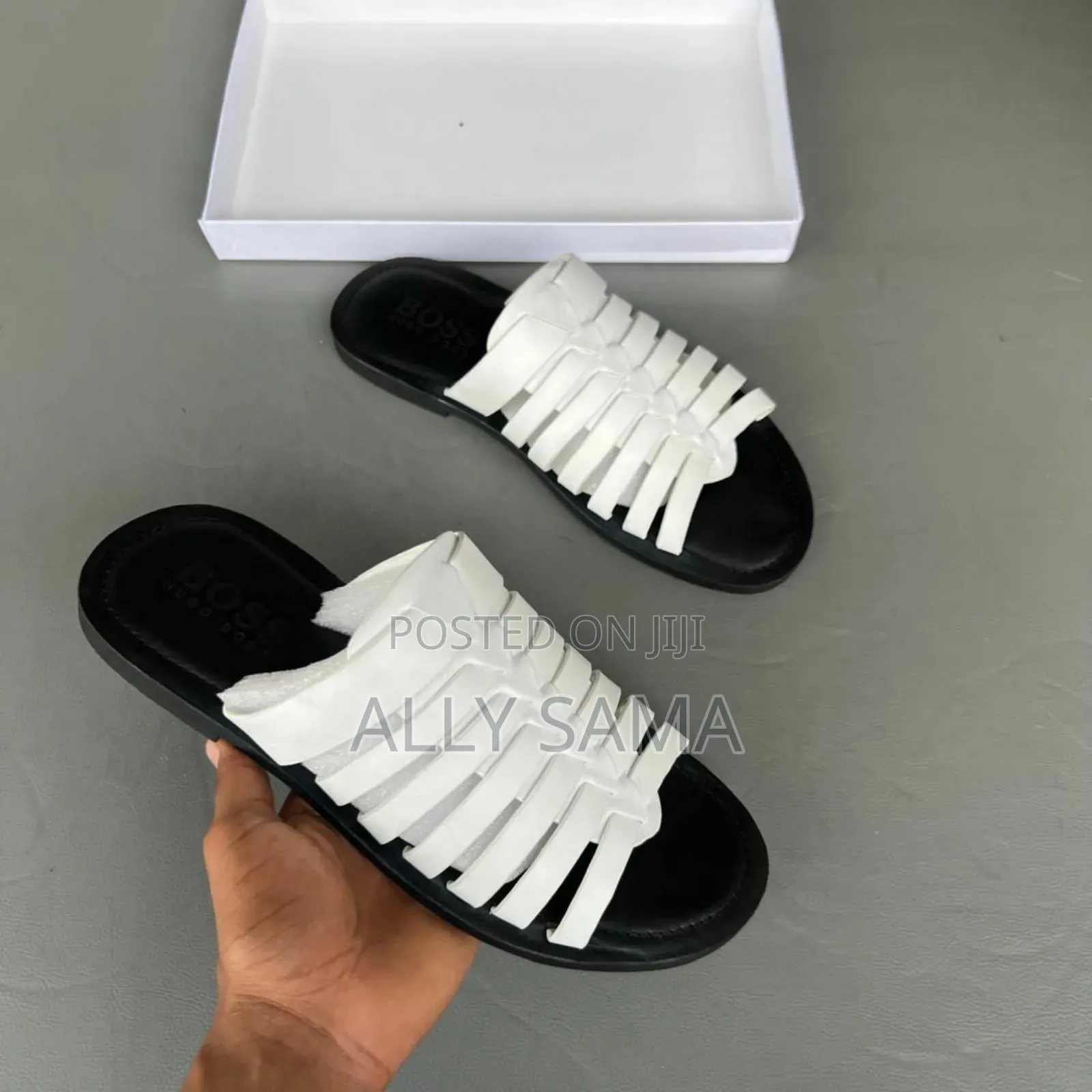 Mens Sandals Hugo Boss Material Leather