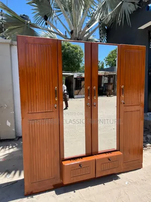 Four Doors Wardrobe Rangi Brown