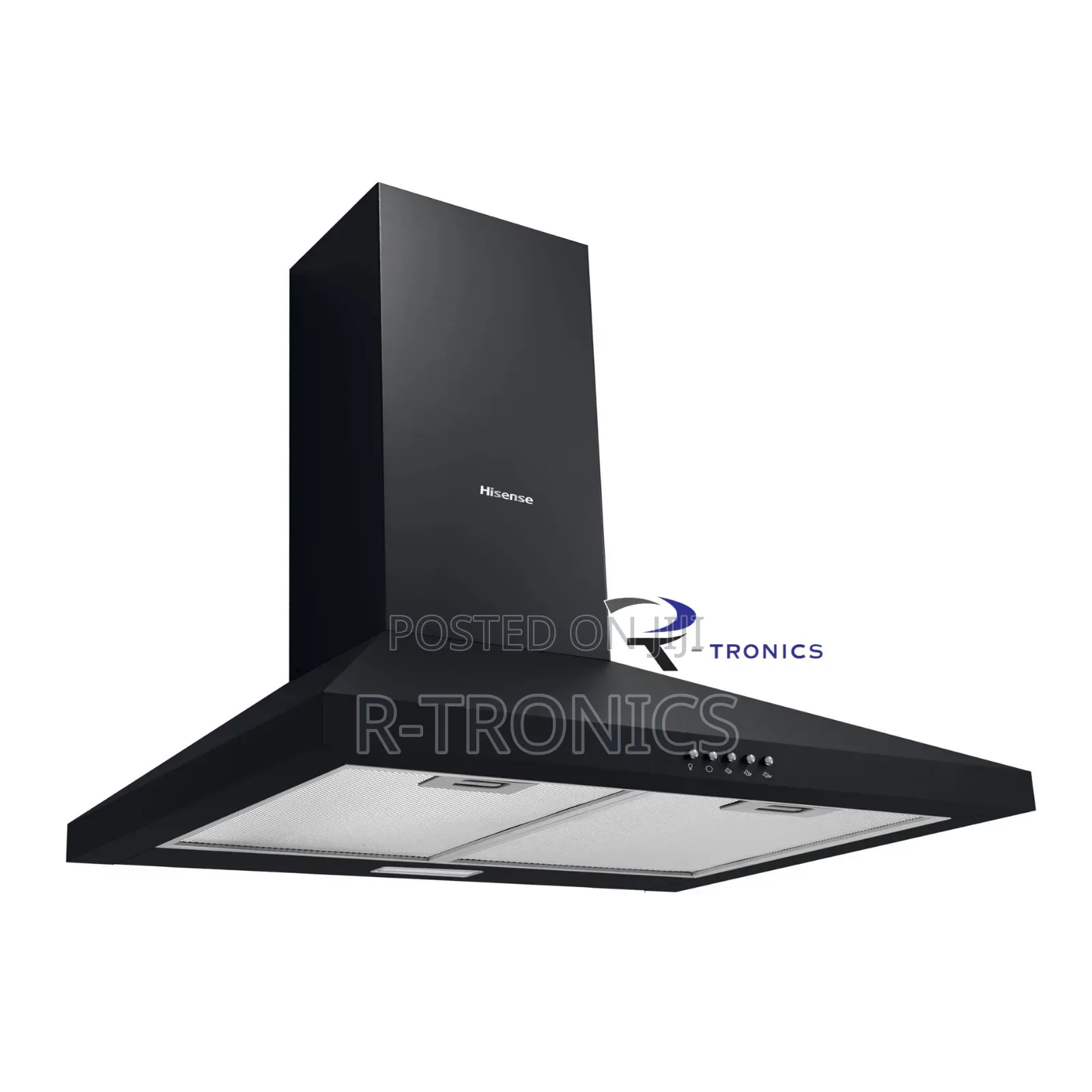 Hisense (Hwh601bk) 60cm Black Wall-Mounted Chimney Range Hood