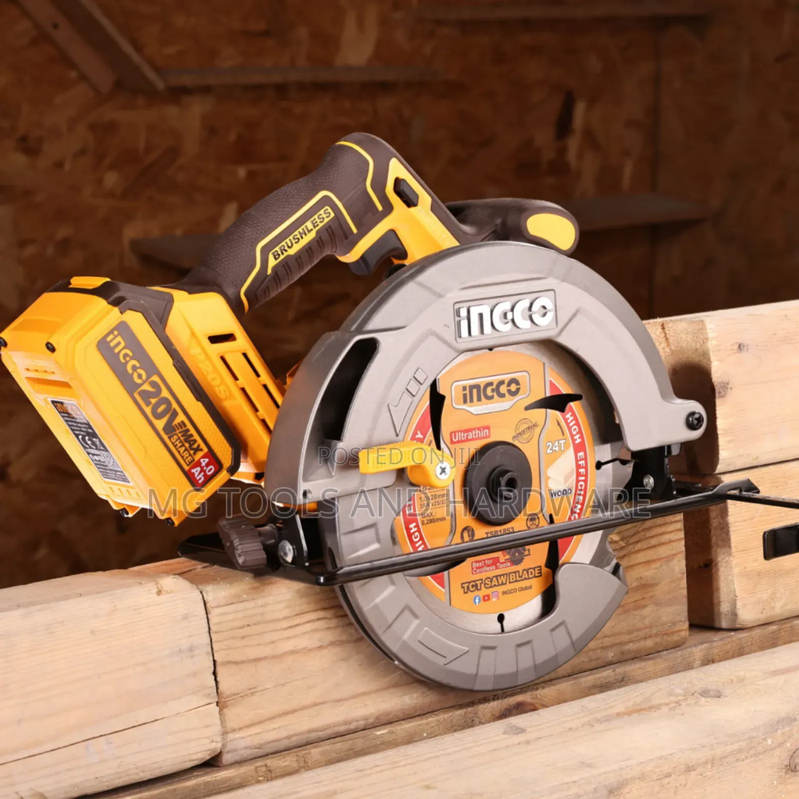 Cordless Circular Saw 20v 4800 RPM 185mm