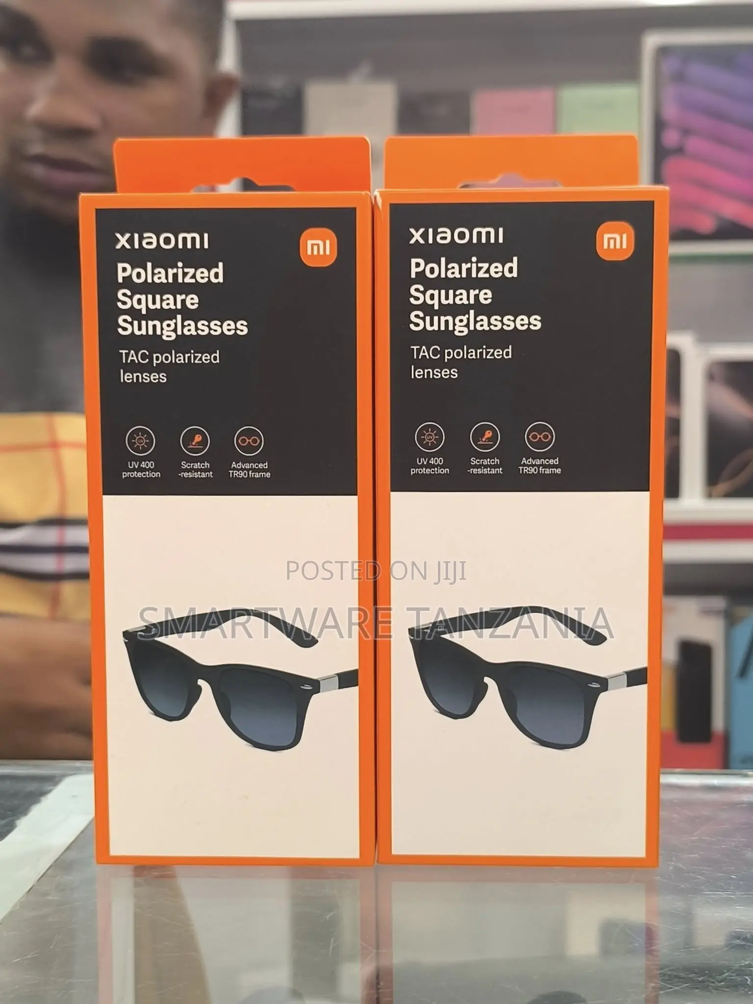 Xiaomi Polarized Square Sunglasses Tr90 Frame Uv400 Protection