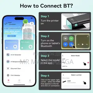 Wireless Bluetooth Printer A4