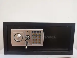 Electronic Digital Safe Box With Keypad And Key Lock Steel Body