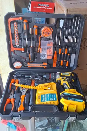 Professional Tool Kit 48v Cordless Drill Set Comprehensive Box