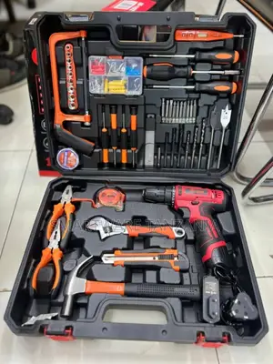 Professional Tool Set Cordless Drill Kit Comprehensive Storage