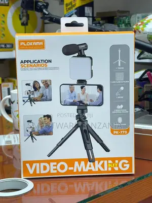 Plokama Pk-773 Video Making Kit Led Light Mic Tripod Remote