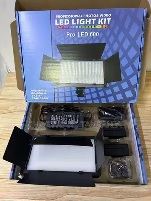 Pro Led 600 Photo Video Light Kit Adjustable 3200-