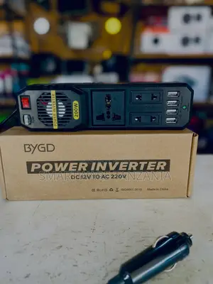 Portable 200w Vehicle Power Dc 12v to 220v Ac With Fast Usb Charging