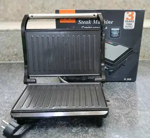 Panini Press Grill And Sandwich Maker Non-stick Coated Plates