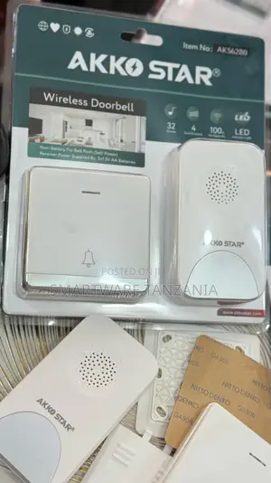 Akko Star Wireless Doorbell Set 32 Melodies 100m Range