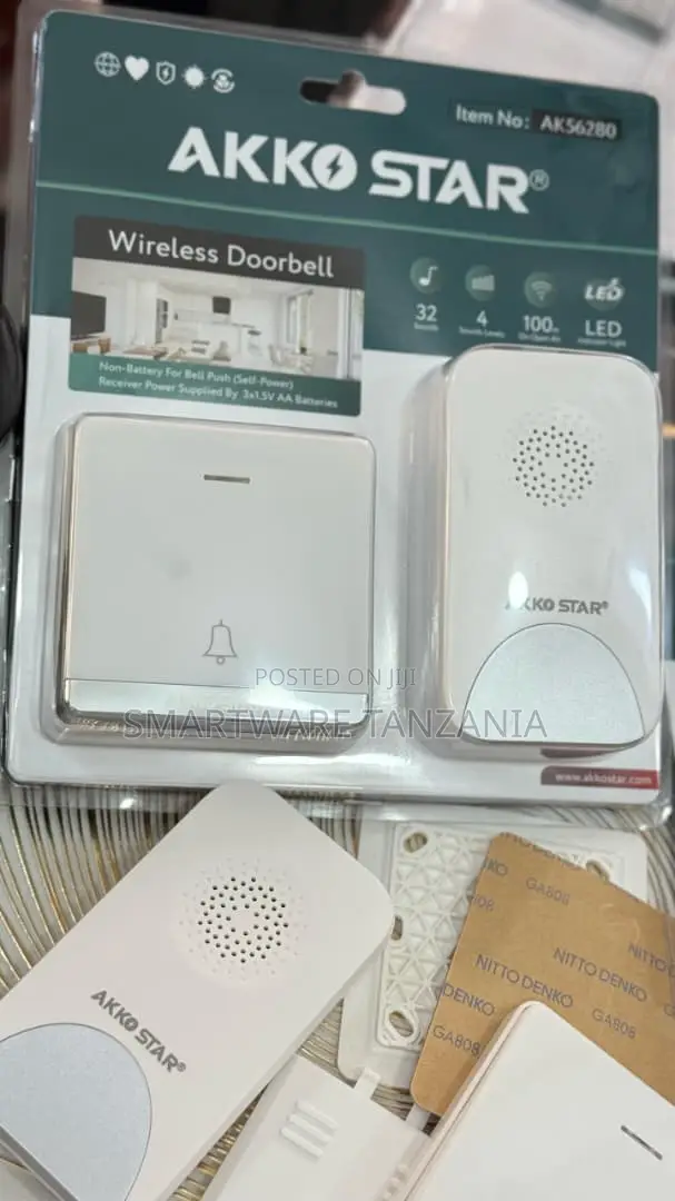Akko Star Wireless Doorbell Set 32 Melodies 100m Range