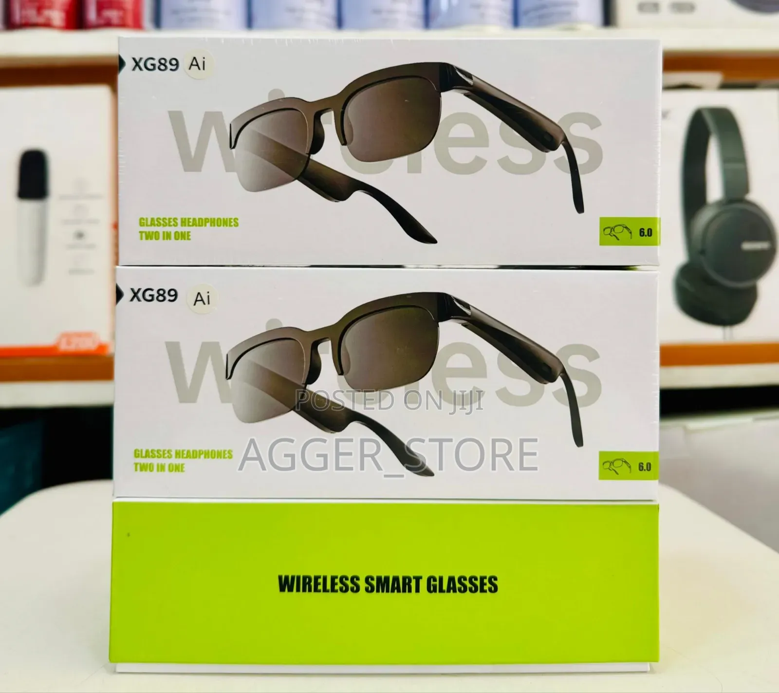 Wireless Smartglasses Xg89 Ai Wit Air Conduction Bluetooth Earphones
