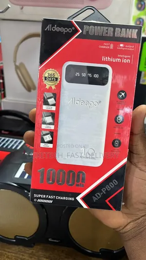 Aldeepo Ad-P800 10000mah Power Bank Super Fast Charging