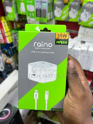 Raino 35w Charger Usb-C to Lightning Cable