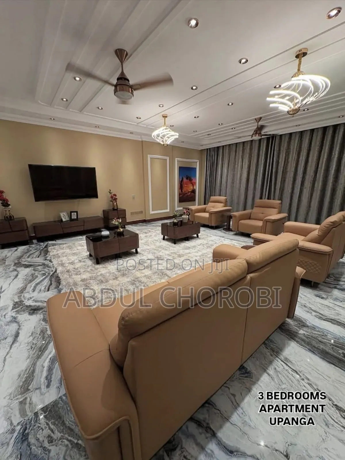 Furnished 3bdrm Apartment in Upanga West for rent