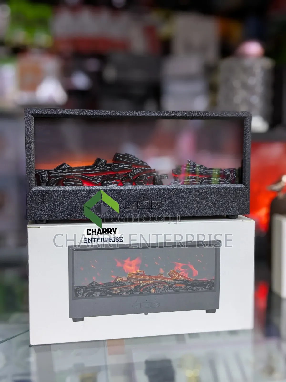 Classic Led Electric Fireplace With Diffuser Humidifier Remote 30cm