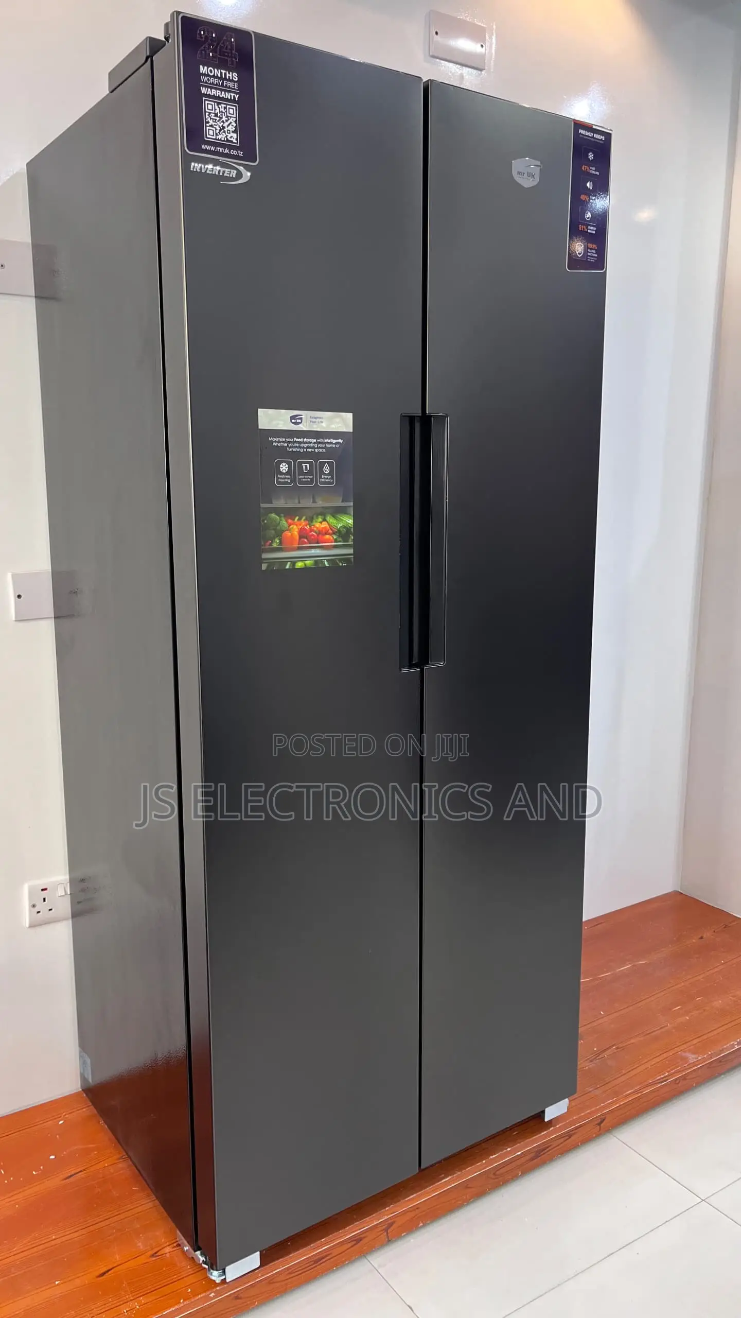 Mr Uk Fridge Liter 390 Side by Side Large Space Energy Saving